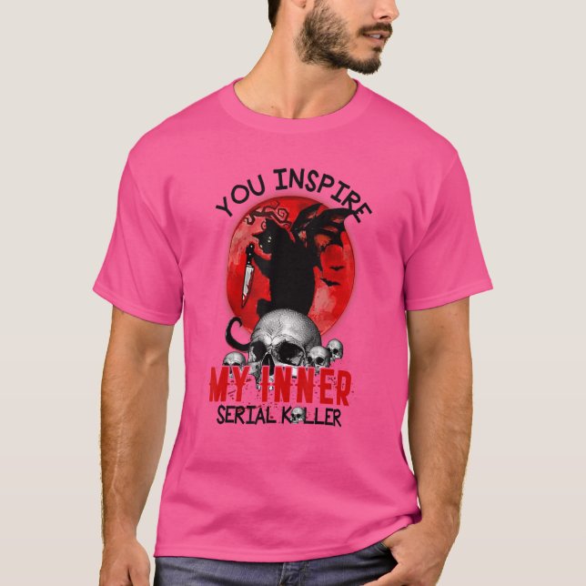 T-shirt Vous Inspire Mon Hallo Chat Noir Kller Serial Inté (Devant)