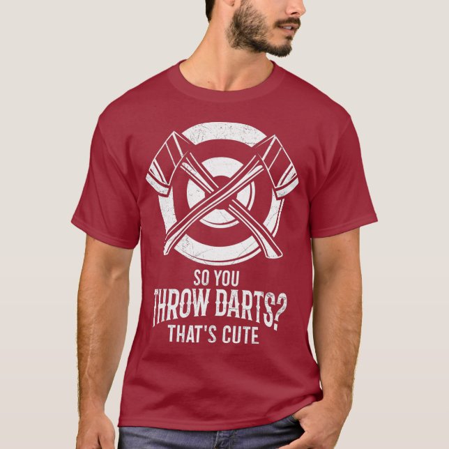 T-shirt Vous Jetez des fléchettes I Hatchet Lumberjack Spo (Devant)