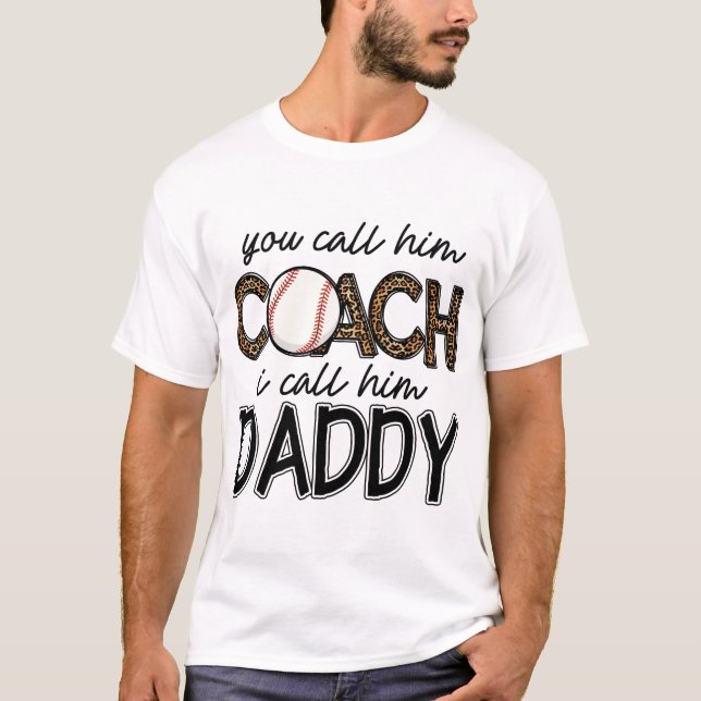 T-shirt vous l'appelez coach je l'appelle papa (Devant)