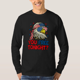 T-shirt Vous Libérez Ce Soir Bald Eagle Mullet American Fl