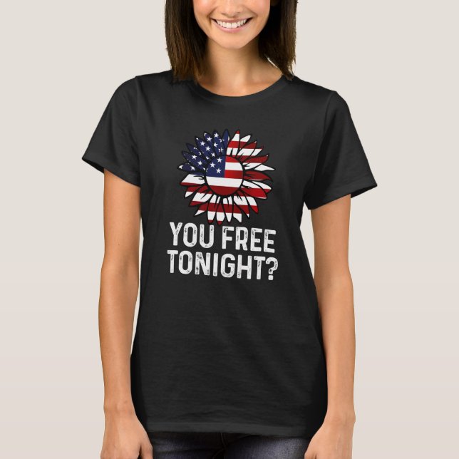 T-shirt Vous Libérez Ce Soir Drapeau Patriotique Usa Tourn (Devant)