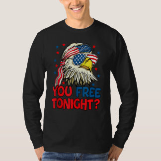 T-shirt Vous Libérez Ce Soir Eagle Drapeau Américain 4 jui