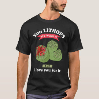 T-shirt Vous Lithops Mon Monde Plante Succulente Lithops