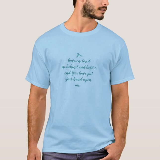 T-shirt Vous m'avez enfermé par derrière et par devant Psa (Devant)
