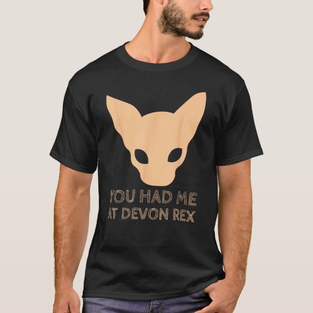 T-shirt Vous M'Avez Eu Au Devon Rex Cat (Devant)