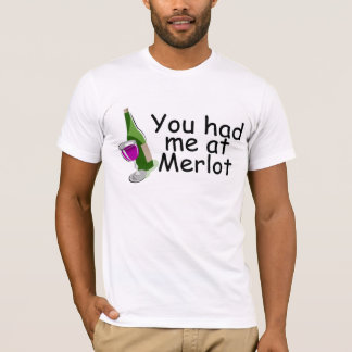 T-shirt Vous m'avez eu au merlot