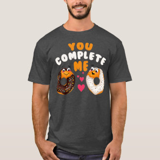 T-shirt Vous me complétez Amour beigne couple Valentines D