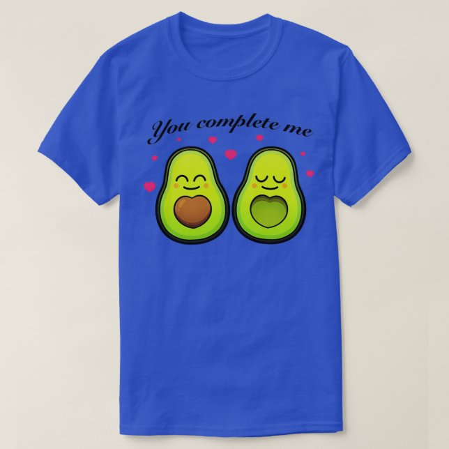 T-shirt Vous Me Complétez Avocado Love (Design devant)