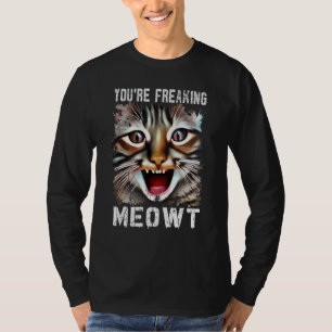 T-shirt Vous me faites complètement paniquer Chat Mème Cha