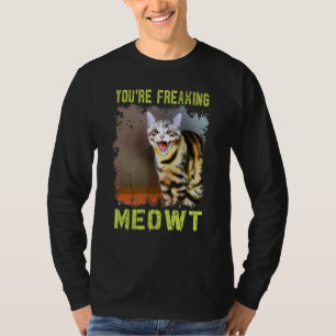 T-shirt Vous me faites complètement paniquer Mème de chat