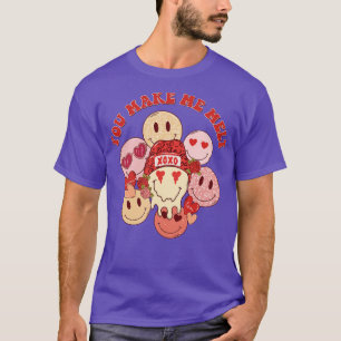 T-shirt Vous me faites fondre rétro fondre heureux visage