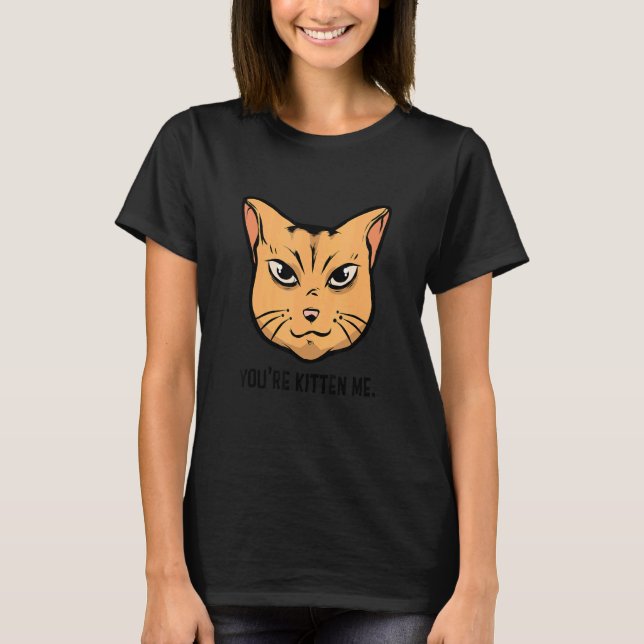 T-shirt Vous me faites kiffer les chats  Propriétaire de c (Devant)