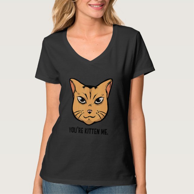 T-shirt Vous me faites kiffer les chats  Propriétaire de c (Devant)