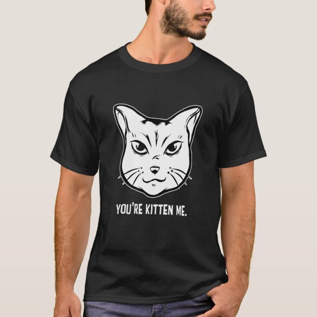 T-shirt Vous me faites kiffer les chats  Propriétaire de c (Devant)