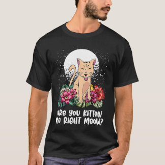 T-shirt Vous Me Faites Marcher Chat Humour Thème Félin