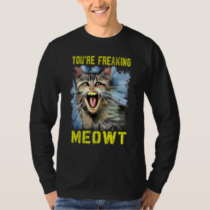 T-shirt Vous me faites miauler fou Pun de dame de chat fo