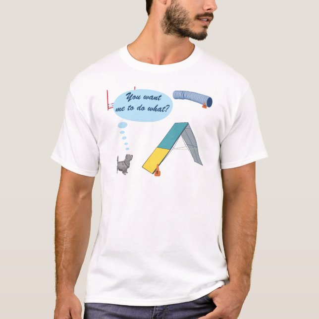 T-shirt Vous me voulez à ce qui ? (Devant)