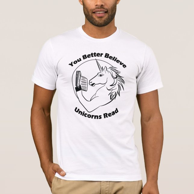T-shirt Vous Mieux Croire Unicorns Lire - BL (Devant)