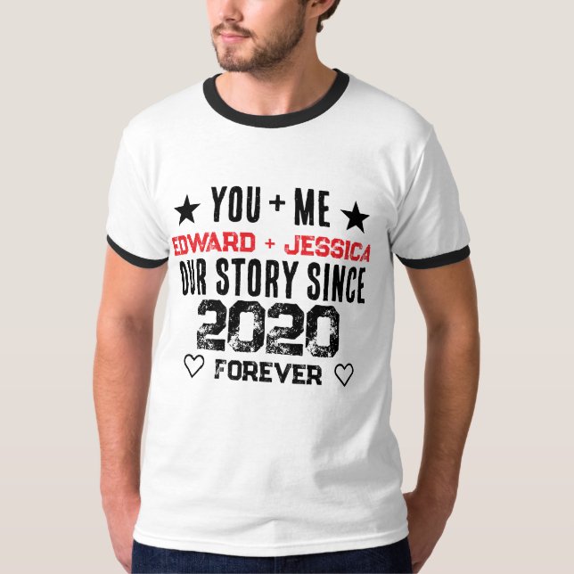 T-shirt Vous + Moi Notre Histoire Relation Personnalisable (Devant)