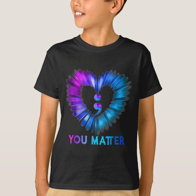 T-shirt Vous Mois de la sensibilisation à la prévention du (Devant)