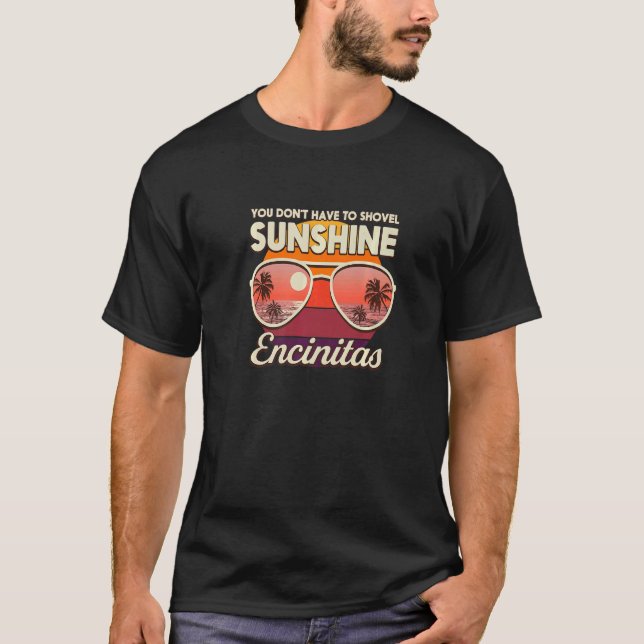 T-shirt Vous n'avez pas à pelleter le soleil Plage d'Encin (Devant)