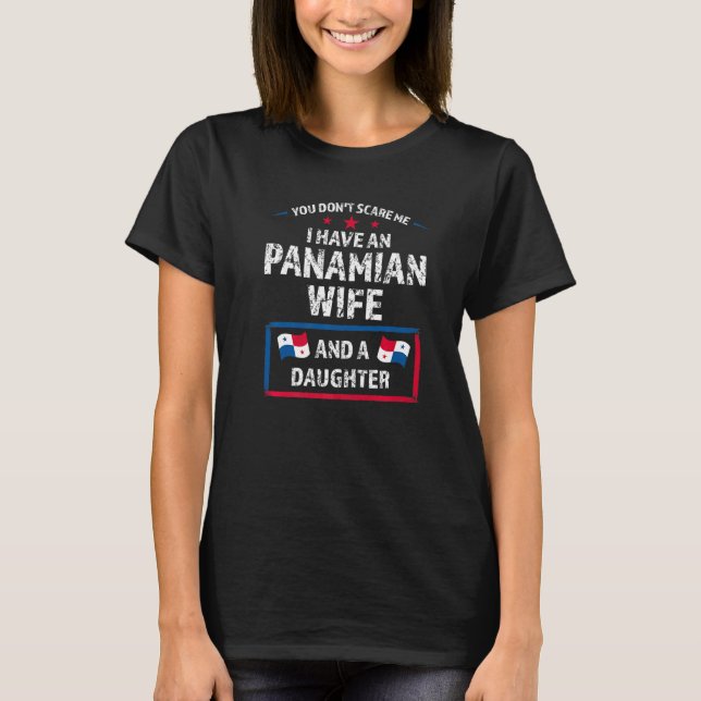 T-shirt vous n'avez pas peur Panamian épouse Panama Panami (Devant)