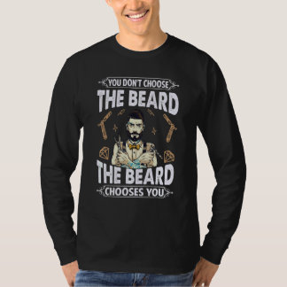T-shirt Vous ne choisissez pas la barbe, la barbe vous cho
