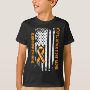 T-shirt Vous ne combattrez jamais seul Cancer du sang Leuc