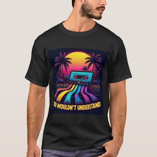T-shirt Vous ne comprendriez pas - Bande de cassette (Devant)