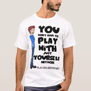 T-shirt Vous ne devez pas jouer… (Couleurs claires)