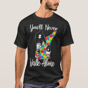 T-shirt Vous Ne Marcherez Jamais Seul Père Fille Autisme