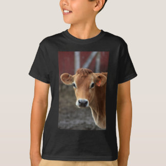 T-shirt Vous ne me pensez pas suis jolie vache du Jersey