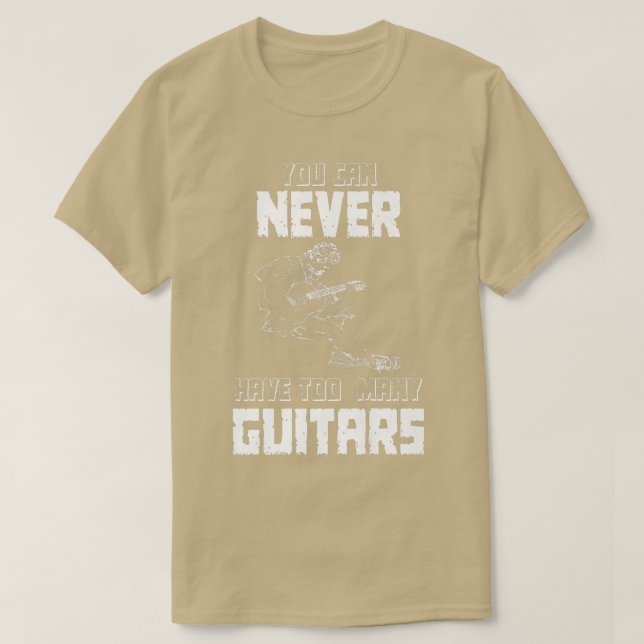 T-shirt Vous ne pouvez jamais avoir trop de guitaresMusici (Design devant)