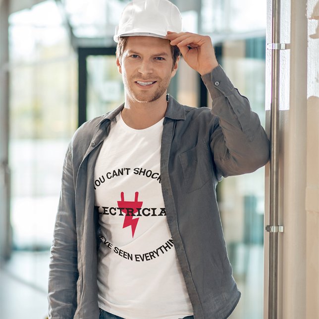 T-shirt Vous ne pouvez pas choquer un électricien (Créateur téléchargé)