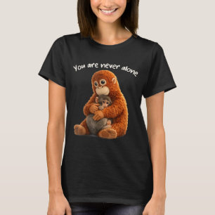 T-shirt Vous n'êtes jamais seul poing singe amoureux des a