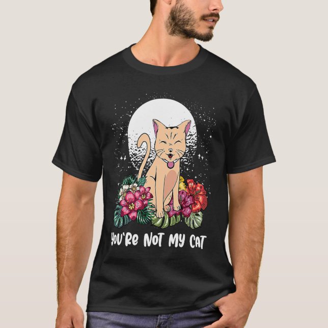 T-shirt Vous n'êtes pas mon chat Chat introverti  Chaton a (Devant)