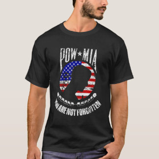 T-shirt Vous N'Êtes Pas Oublié Drapeau De Usa Pow Mia