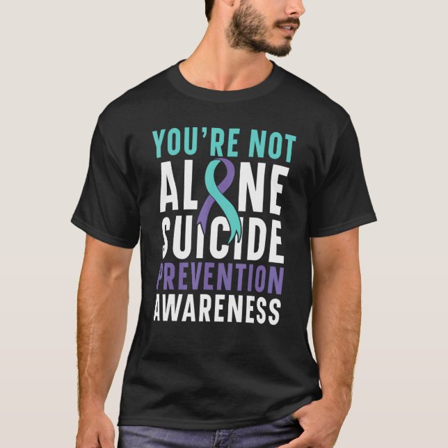 T-shirt Vous n'êtes pas seul Prévention de la dépression e (Devant)