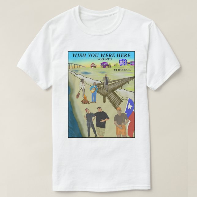 T-shirt Vous Nous Manquez Ici 3 De Base (Design devant)