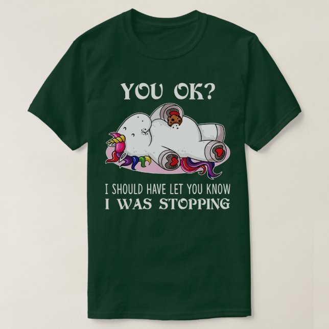 T-shirt Vous Ok J'Aurais Dû Vous Faire Connaître Unicorn F (Design devant)