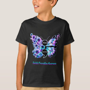 T-shirt Vous Papillon Point-virgule Prévention du Suicide