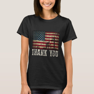 T-shirt Vous Pour Vos Services Patriotique - Anciens Comba