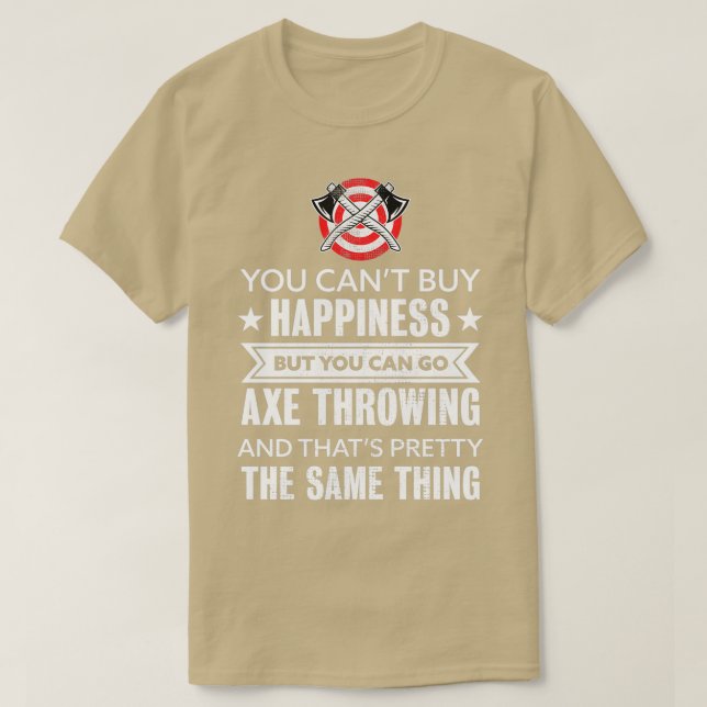 T-shirt Vous pouvez acheter Happiness, mais vous pouvez al (Design devant)