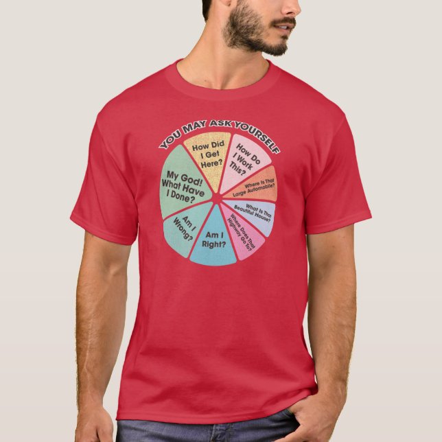 T-shirt Vous pouvez demander à vos amis un graphique à sec (Devant)
