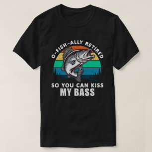 T-shirt Vous Pouvez Embrasser Mon Basse Drôle Pêche
