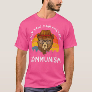 T-shirt Vous Pouvez Empêcher Le Communisme Camping Bear Te