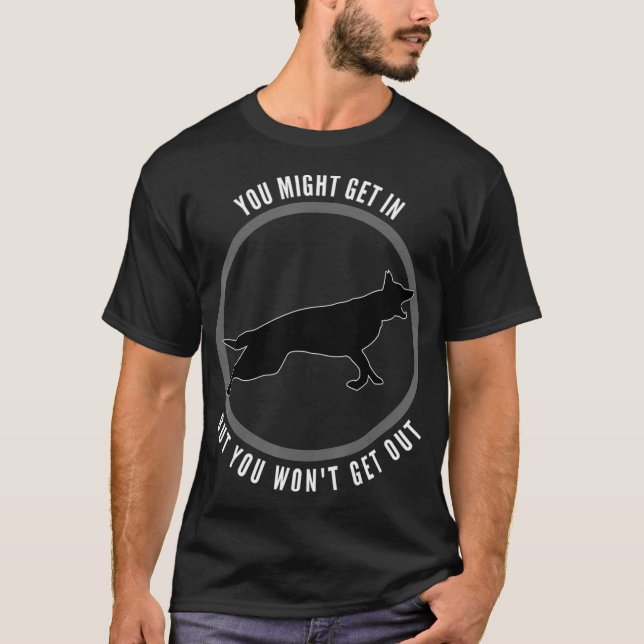 T-shirt Vous Pouvez Entrer Mais Vous Ne Sortez Pas Chien (Devant)