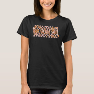 T-shirt Vous Pouvez Fille Retro Floral Super À damiers