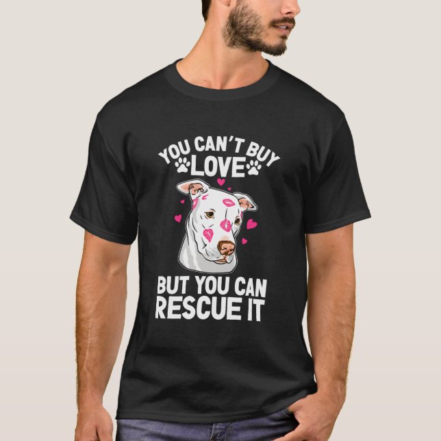 T-shirt Vous Pouvez Le Secourir Pitbull Secourir Adoption  (Devant)