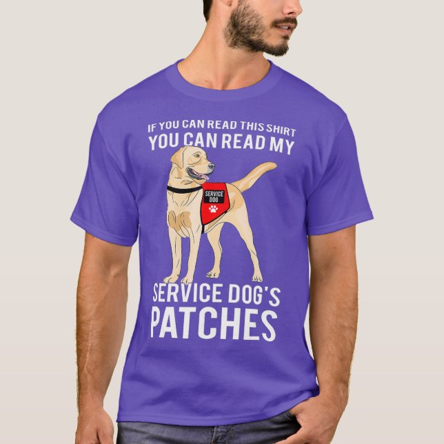 T-shirt Vous Pouvez Lire Mes Correctifs De Chiens De Servi (Devant)